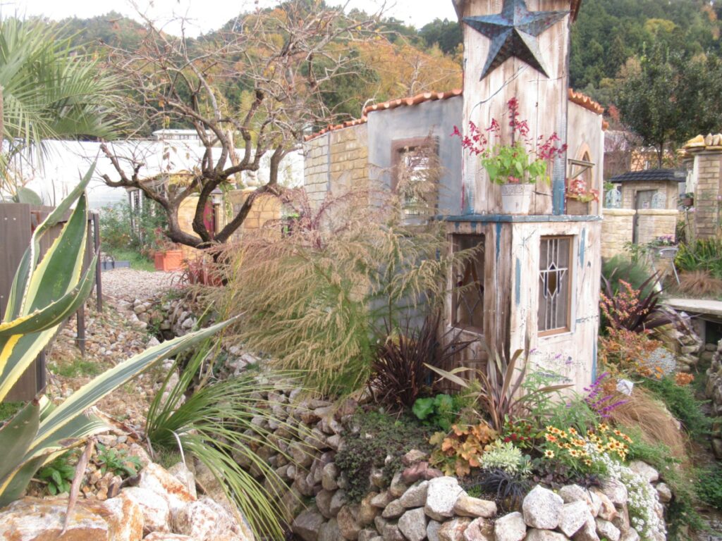滋賀県　ローズブランチのお庭